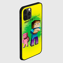 Чехол для iPhone 12 Pro Hello Minecraft, цвет: 3D-черный — фото 2