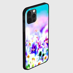 Чехол для iPhone 12 Pro Цветочное поле, цвет: 3D-черный — фото 2