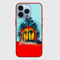 Чехол для iPhone 13 Pro HAWAII 6, цвет: 3D-красный