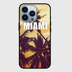Чехол для iPhone 13 Pro MIAMI, цвет: 3D-черный