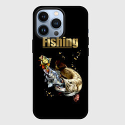 Чехол iPhone 13 Pro Gold Fishing