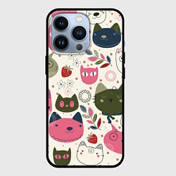 Чехол iPhone 13 Pro Радостные котики