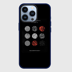 Чехол для iPhone 13 Pro Twenty one pilots: Blurrveace, цвет: 3D-тёмно-синий
