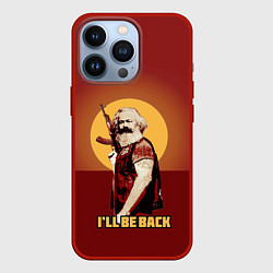 Чехол для iPhone 13 Pro Маркс: Ill Be Back, цвет: 3D-красный