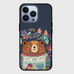 Чехол iPhone 13 Pro Осенний медведь