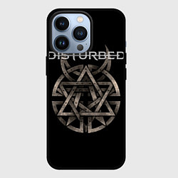 Чехол для iPhone 13 Pro Disturbed Logo, цвет: 3D-черный