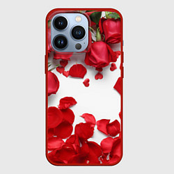 Чехол для iPhone 13 Pro Сильные чуства, цвет: 3D-красный