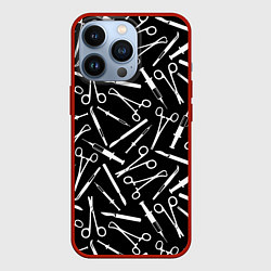 Чехол для iPhone 13 Pro Шприцы, цвет: 3D-красный