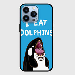 Чехол iPhone 13 Pro I eat dolphins