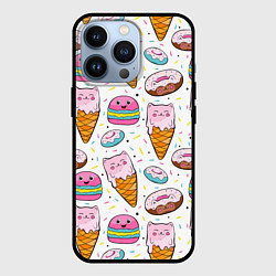 Чехол iPhone 13 Pro Сладкие котики