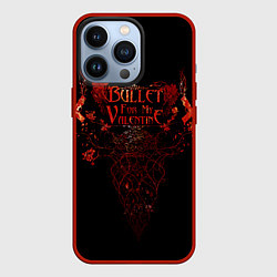 Чехол для iPhone 13 Pro Bullet For My Valentine, цвет: 3D-красный