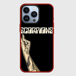 Чехол для iPhone 13 Pro Scorpions Rock, цвет: 3D-красный