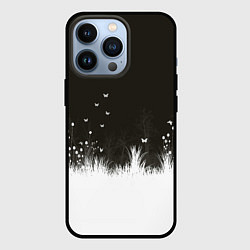 Чехол для iPhone 13 Pro Ночная полянка, цвет: 3D-черный