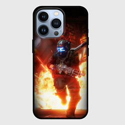 Чехол iPhone 13 Pro Titanfall fighter runs