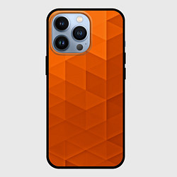 Чехол для iPhone 13 Pro Orange abstraction, цвет: 3D-черный