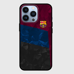 Чехол iPhone 13 Pro FC Barcelona: Dark polygons