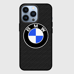 Чехол для iPhone 13 Pro BMW CARBON БМВ КАРБОН, цвет: 3D-черный