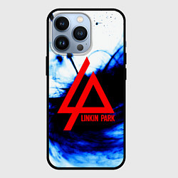 Чехол для iPhone 13 Pro Linkin Park blue smoke, цвет: 3D-черный