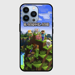 Чехол iPhone 13 Pro Майнкрафт: Владислав