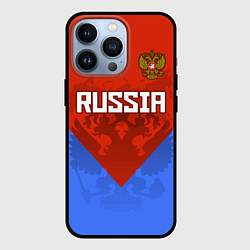 Чехол iPhone 13 Pro Russia Red & Blue