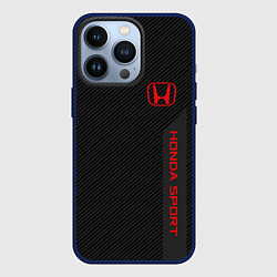Чехол для iPhone 13 Pro Honda: Sport Line, цвет: 3D-тёмно-синий