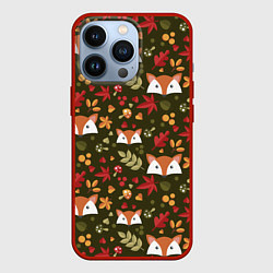 Чехол iPhone 13 Pro Осенние лисички