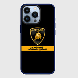 Чехол для iPhone 13 Pro Lamborghini Automobili, цвет: 3D-тёмно-синий