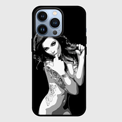 Чехол iPhone 13 Pro Sexy Girl: Black & White