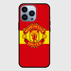 Чехол для iPhone 13 Pro FC Man United: Red Style, цвет: 3D-черный
