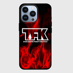 Чехол для iPhone 13 Pro Thousand Foot Krutch: Red Flame, цвет: 3D-черный