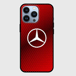 Чехол iPhone 13 Pro Mercedes: Red Carbon