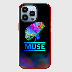 Чехол для iPhone 13 Pro Muse: Neon Flower, цвет: 3D-красный