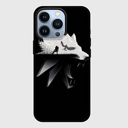 Чехол для iPhone 13 Pro Волк Ведьмака, цвет: 3D-черный