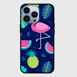 Чехол iPhone 13 Pro Фруктовый фламинго