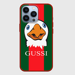 Чехол для iPhone 13 Pro GUSSI Beak, цвет: 3D-красный