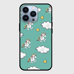 Чехол iPhone 13 Pro Love of Unicorns