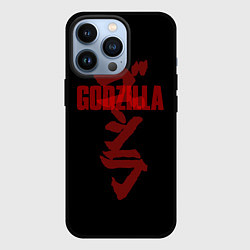 Чехол для iPhone 13 Pro Godzilla: Hieroglyphs, цвет: 3D-черный