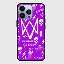 Чехол iPhone 13 Pro Watch Dogs 2: Violet Pattern
