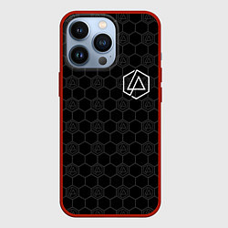 Чехол iPhone 13 Pro Linkin Park: Black Carbon