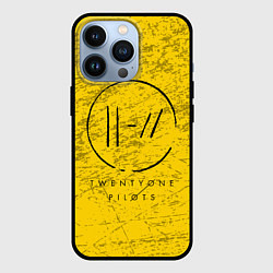 Чехол iPhone 13 Pro 21 Pilots: Yellow Grunge