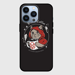 Чехол iPhone 13 Pro Black Cat, Black Coffee
