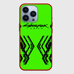 Чехол для iPhone 13 Pro Cyberpunk 2077: Acid Green, цвет: 3D-красный