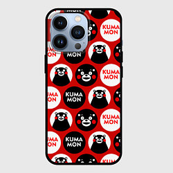 Чехол для iPhone 13 Pro Kumamon Pattern, цвет: 3D-черный