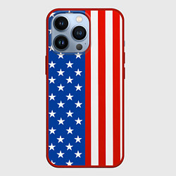 Чехол для iPhone 13 Pro American Patriot, цвет: 3D-красный