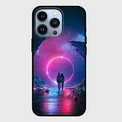 Чехол для iPhone 13 Pro Любовь в космосе, цвет: 3D-черный