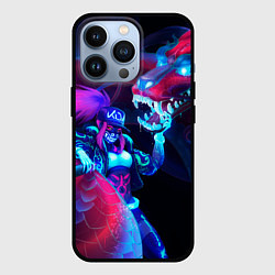 Чехол для iPhone 13 Pro Akali KDA, цвет: 3D-черный