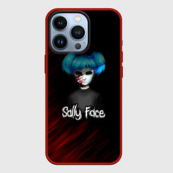 Чехол для iPhone 13 Pro Sally Face окровавленное лицо, цвет: 3D-красный