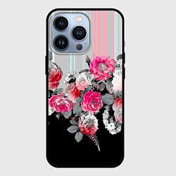 Чехол для iPhone 13 Pro Розы в темноте, цвет: 3D-черный