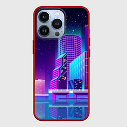 Чехол для iPhone 13 Pro Neon Nights, цвет: 3D-красный