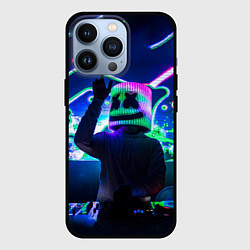 Чехол iPhone 13 Pro Marshmello: Neon DJ